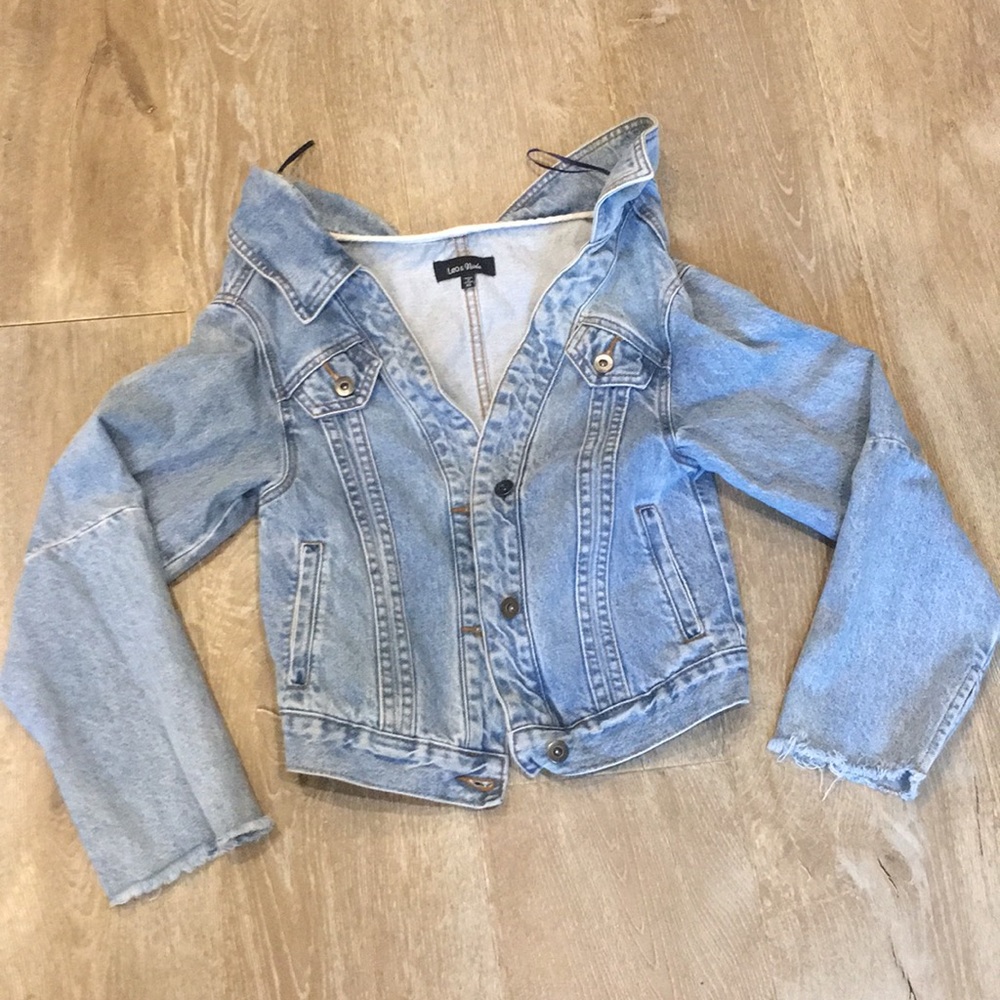 Off The Shoulders Jean Jacket